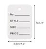 White Price Tags,1000PCS Commodity Marking Paper Tags,5x3.5CM Yard Sale Pricing Standard Paper Label - JijaCraft