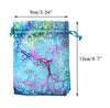 100 PCS 4.7''x3.5'' Organza Gift Bags Drawstring Jewelry Pouches Wedding Party Favor Bags Caroline Design Sheer Candy Bags - JijaCraft