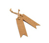 Gift Tags 100 PCS Paper Hang Tags with String, Craft Gift Tags, 7 cm x 2 cm Mini Size Flag Tags, Wedding Favor Tags with 30 Meters Jute Twine - JijaCraft
