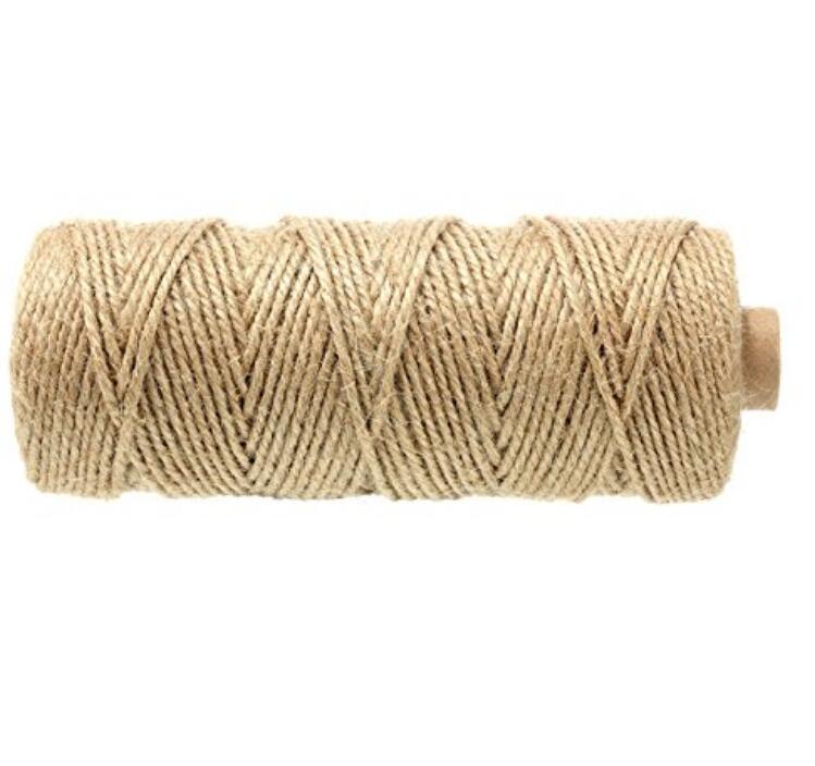 2mm Jute Twine,328 Feet Natural Jute Twine String for Crafts Gift Twine  Durable
