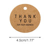 Thank You Gift Tags 100 PCS Kraft Paper Hang Tags with 30M Jute Twine for Wedding Party Favor,Mother's Day - JijaCraft