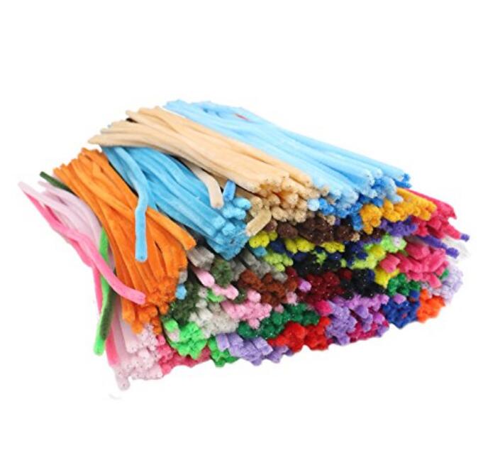 720 Pcs 36 Colors Glitter Pipe Cleaners Chenille Stems,Assorted Colors –