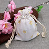 20 PCS Chic Cotton Burlap Drawstring Pouches 9*12CM Gift Bags Wedding Party Favor Jewelry Bags - JijaCraft