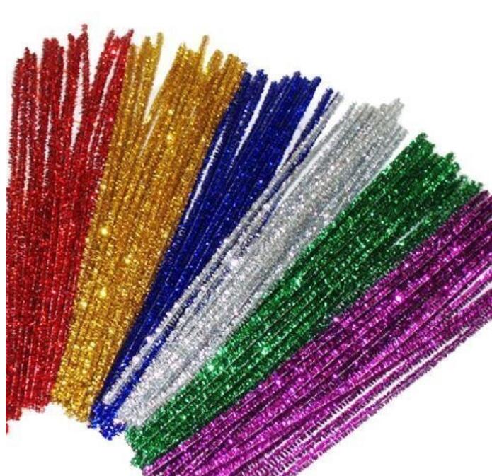 120 Pcs Colored Craft Pipe Cleaners 12 Colors Bump Chenille Stems for –