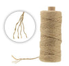 3MM 100M Natural Jute Twine,4 Ply Durable Gift Arts Crafts Gardening Applications Packing String - JijaCraft