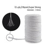 200M (218 Yard) Cotton Twine String,12-Ply Cooking Kitchen Twine String Craft String Baker Twine for Tying Homemade Meat, Making Sausage, DIY Craft and Gardening Applications - JijaCraft