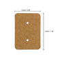 200PCS Kraft Paper Earring Shape Gift Tags 2.5cm X 3.5cm Rectangular Wedding Ear Studs Display Hang Tag - JijaCraft