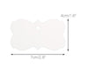 Fancy Rectangular Tags,100PCS Gift Wrap Tags,White Kraft Paper Gift Tags,Creative Blank DIY Hang Tags with 100 Feet Twine - JijaCraft