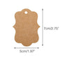 100 PCS 7*5CM  Blank Kraft Paper Gift Tags,Thank You Paper Hang Tags with 100 Feet Jute Twine - JijaCraft