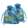 100 PCS 4.7''x3.5'' Organza Gift Bags Drawstring Jewelry Pouches Wedding Party Favor Bags Caroline Design Sheer Candy Bags - JijaCraft