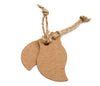 100 PCS Brown Leaf Shape Kraft Paper Gift Tags, Wedding Favor Hang Tags with 100 Feet Jute Twine - JijaCraft