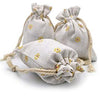 20 PCS Chic Cotton Burlap Drawstring Pouches 9*12CM Gift Bags Wedding Party Favor Jewelry Bags - JijaCraft