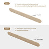300 PCS 4.5 Inch Natural Wood Sticks for Crafts, Wooden Popsicle Sticks, Homemade Wood Craft Sticks,Ice Cream Sticks, Great for Crafts Homemade and DIY Dessert Making - JijaCraft