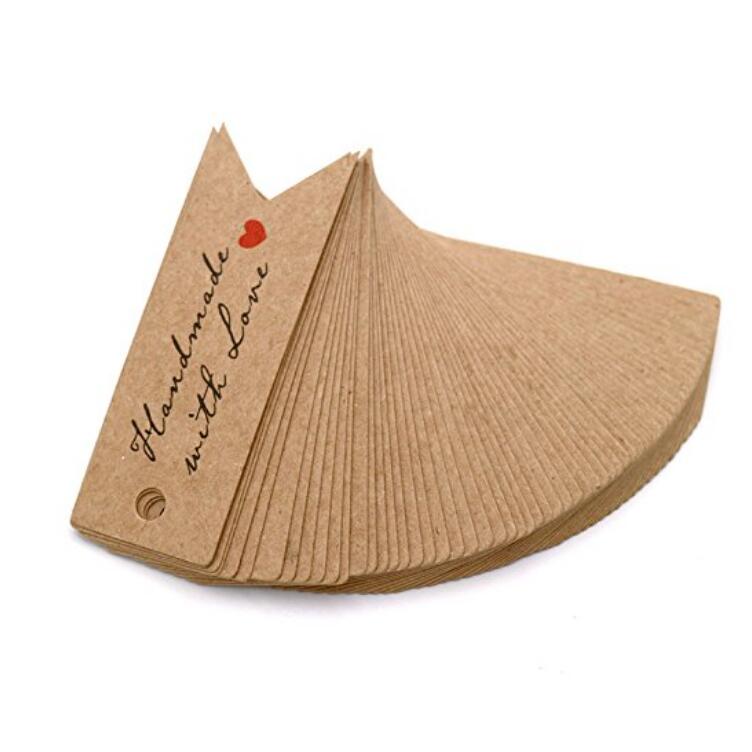 50pcs Kraft Paper Gift Tags Brown Hang Tags With 118ft Twine String For Diy  Craft Art Wedding