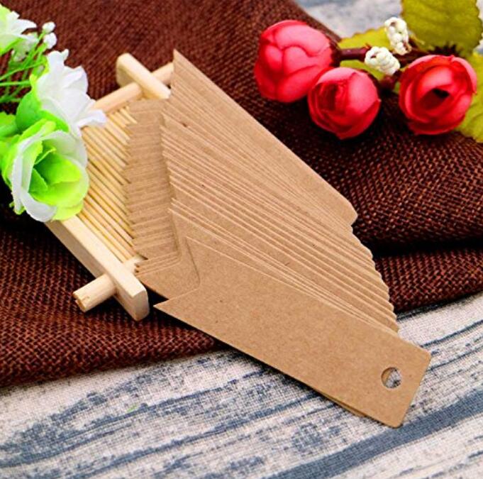 100Pcs Kraft Paper Tags, Gift Tags, Blank Hang Tags for Gift Bags Price  Tags Name Tags for Wedding Holiday Valentine's Day Blank Gift Bags Tags  Price