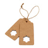 Gift Tags,100 Pieces Kraft Paper tags,Hollow Flower Gift Tags for Christmas Day and Wedding or Birthday Party Brown Kraft Hang Labels Tags with 30 Meters Natural Jute Twine. - JijaCraft