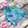 100 PCS 4.7''x3.5'' Organza Gift Bags Drawstring Jewelry Pouches Wedding Party Favor Bags Caroline Design Sheer Candy Bags - JijaCraft