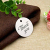 100 PCS Kraft Paper Tags with Thank You Printed,Round Gift Hang Tags,Valentine's Day Craft Tags with 100 Feet Jute Twine - JijaCraft