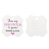 100 Pcs From My Shower to Yours with Love Tags and 100 Feet Jute Twine,Pink Bridal Shower Favor Tags,Baby Shower Favor Tags - JijaCraft