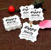Happy Trails Tags,Thank You for Coming Kraft Paper Tags,100PCS ''Happy Trails Thank You for Coming'' Printed Gift Tags with 100 Feet Twine - JijaCraft