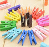 100 Pcs Mini Colored Natural Wooden Clothespins Photo Paper Peg Wooden Mini Clips Craft Pegs with 30M Jute Twine - JijaCraft