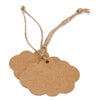 100 PCS Craft Paper Gift Tags 5CM 7CM Cloud Shape Wedding Party Favor Labels with 30 Meters Natural Jute Twine - JijaCraft