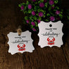 Celebrating Tags,100PCS Thank You for Celebrating with Us Tags,Personalized Crab Printed Thank You Tags with 100 Feet Jute Twine - JijaCraft