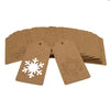 Christmas Tags,100PCS Hollow Snowflake Shape Kraft Paper Gift Tags Rectangular Merry Christmas Label Hang Tags DIY Christmas Decorations with 100 Feet Natural Jute Twine - JijaCraft