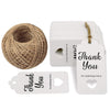 Thank You for Celebrating with Us Personalized Paper Gift Tags,100 PCS Kraft Paper Tags Price Tags with 100 Feet Natural Jute Twine - JijaCraft