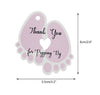 Thank You for Popping by Tags,Baby Shower Gift Tags,100PCS ''Thank You for Popping by''Blue Small Tags,Kraft Paper Hang Labels with 100 Feet Jute Twine - JijaCraft