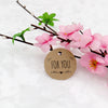 For You Tag,4.3 CM Round Tags 100PCS Kraft Paper gift Tag,Price Tag with String for Wedding Party Favors - JijaCraft