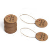 Gift Tags"Handmade with love" 5 CM Round Tags 100 PCS Kraft Hang Tags with 100 Feet Natural Jute Twine Perfect for DIY&Craft and Birthday Party - JijaCraft