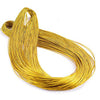 100M/328 Feet Gold Wire Twist Ties / Bag Sealers Coloured Plastic with Wire for Party Favors Bakery Cello Candy Cookie Treat Bags - JijaCraft