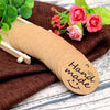 Handmade Gift Tags,100 PCS Round Handmade Kraft Hang Tags,Brown Funny Kraft Paper Gift Labels with 100 Feet Jute Twine - JijaCraft
