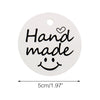 Handmade Gift Tags,100 PCS Round Handmade Kraft Hang Tags,Brown Funny Kraft Paper Gift Labels with 100 Feet Jute Twine - JijaCraft