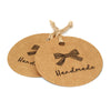 100 PCS HANDMADE Tags Kraft Paper Hang Tags 5 CM Round Tags Craft Gift Tags with 100 Feet Natural Jute Twine - JijaCraft