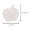 Apple Kraft Gift Tags 100 PCS Wedding Party Favor Tags with 100 Feet Natural Jute Twine - JijaCraft