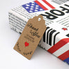 100 PCS Thank You Tags,Valentine's Day Tags,''Thank You for Sharing Our Special Day''Printed Kraft Hang Tags with 100 Feet Jute Twine - JijaCraft
